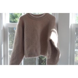 &other stories sweater in oatmeal color